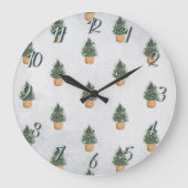 Pijn Tree,Pine Cones,Sneeuwvakantie Grote Klok (Voorkant)