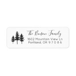 Pijn Tree Return Address Label Sticker