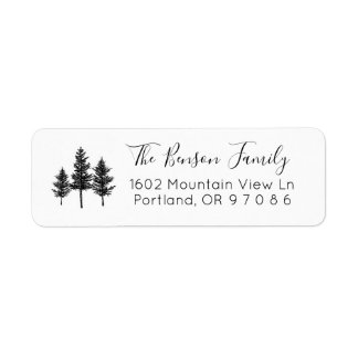 Pijn Tree Return Address Label Sticker