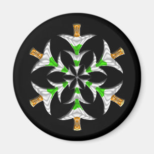 Pijn Tree Snowflake - Magnet