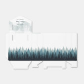 Pijn Tree Waterverf Forest Rustic Wedding Bedankdoosjes (Uitgevouwen)