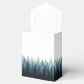 Pijn Tree Waterverf Forest Rustic Wedding Bedankdoosjes (Geopend)