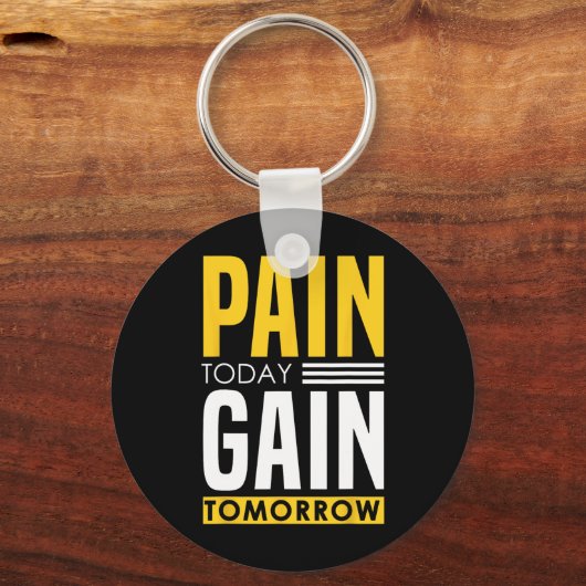 Pijn vandaag - het stimuleren van bodybuilding Gez Sleutelhanger (Voorkant)