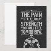 Pijn vandaag, kracht morgen feestdagenkaart (Voorkant / Achterkant)