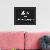 Pijn verandert mensen canvas afdruk (Insitu (Woonkamer))