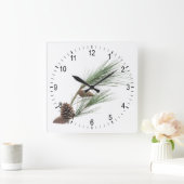 Pijnaftakking met de kegels vierkante klok (Huis)