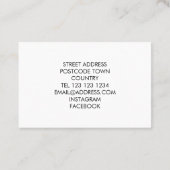 Pijnappel visitekaartje (Achterkant)