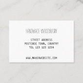 Pijnappel visitekaartje (Achterkant)