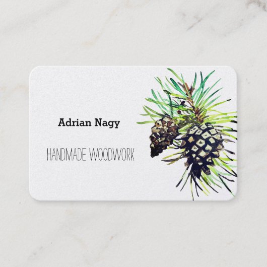 Pijnappel visitekaartje (Voorkant)