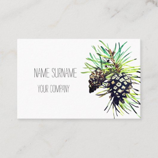 Pijnappel visitekaartje (Voorkant)