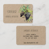 Pijnappel visitekaartje (Voorkant / Achterkant)