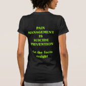 PIJNBEHANDELING IS ZELFMOORDPREVENTIE T-SHIRT (Achterkant)