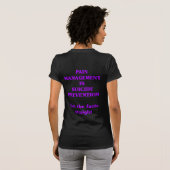 PIJNBEHEERSING IS ZELFMOORDPREVENTIE T-SHIRT (Achterkant volledig)