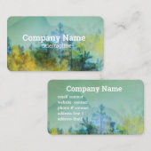 Pijnbomen Berg waterverf natuur kunst Visitekaartje (Voorkant / Achterkant)