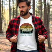 Pijnbomen bos landschap scene t-shirt