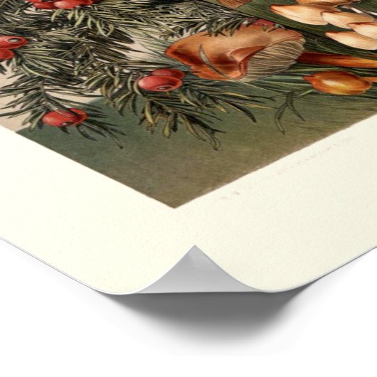  pijnbomen en paddenstoelen door Anton Seder Poster (Hoek)