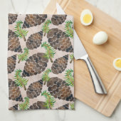 Pijnbomen en pijntakken theedoek (Quarter Fold)