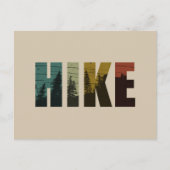 Pijnbomen in de bossen wandelen  feestdagenkaart (Voorkant)