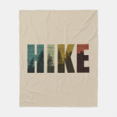 Pijnbomen in de bossen wandelen fleece deken (Voorkant)