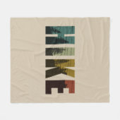 Pijnbomen in de bossen wandelen  fleece deken (Voorkant (Horizontaal))