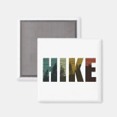 Pijnbomen in de bossen wandelen  magneet (Voorkant / Achterkant)