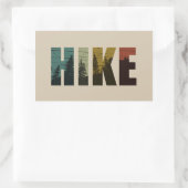 Pijnbomen in de bossen wandelen  rechthoekige sticker (Tas)