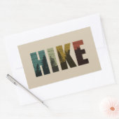 Pijnbomen in de bossen wandelen  rechthoekige sticker (Envelop)