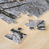 Pijnbomen in de sneeuw legpuzzel (Zijkant)