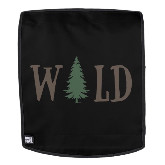 Pijnbomen in het wilde bos rugtassen (Verwijderbaar gezicht)