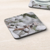 Pijnbomen in ijskap drankjes onderzetter (Linkerzijde)