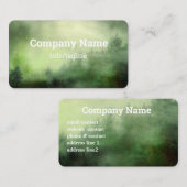 Pijnbomen in mist natuur landschap Misty Green Visitekaartje (Voorkant / Achterkant)