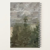 Pijnbomen in woestijnspiraal Notitieboek (Achterkant)