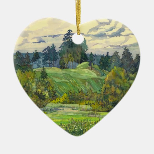 Pijnbomen Keramisch Ornament (Voorkant)