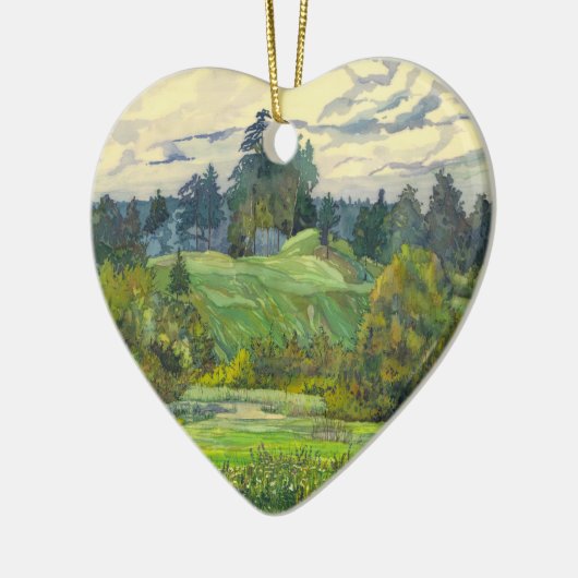 Pijnbomen Keramisch Ornament (Links)