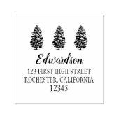 Pijnbomen op maat retour adres zelf inkten  zelfinktende stempel (Design)