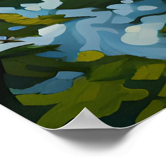 Pijnbomen poster Kunst natuur Bos Natuurlijk (Hoek)