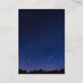 pijnbomen sneeuwwinter bruiloft informatiekaartje (Achterkant)