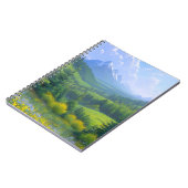 Pijnbomen verenigen zich in het wandtapijt van de notitieboek (Linkerzijde)