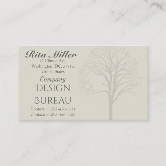 Pijnbomen Visitekaartje (Voorkant)