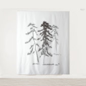 Pijnbomen Wandkleed (Voorkant)