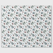 Pijnbont Waterverf kerstvakantie cadeau Cadeaupapier (Vlak)