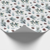 Pijnbont Waterverf kerstvakantie cadeau Cadeaupapier (Hoek)