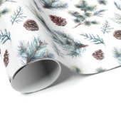 Pijnbont Waterverf kerstvakantie cadeau Cadeaupapier (Rol Hoek)