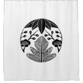 Pijnboom bamboe ume douchegordijn (Voorkant)