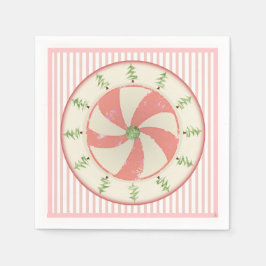 Pijnboom en pepermunt servet