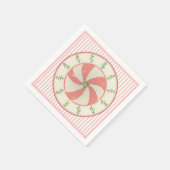 Pijnboom en pepermunt servet (Hoek)