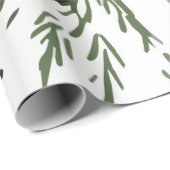 Pijnboom en Pinecones Patroon Cadeaupapier (Rol Hoek)