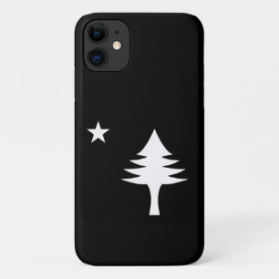 Pijnboom en ster 1901 vlag van Maine State Case-Mate iPhone Case