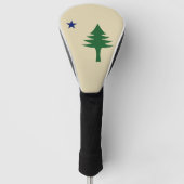 Pijnboom en ster 1901 vlag van Maine State Golfheadcover (Voorkant)