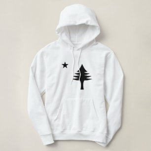 Pijnboom en ster 1901 vlag van Maine State Hoodie